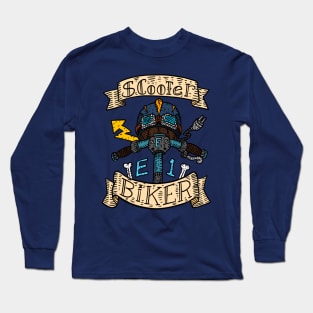 scooter biker. e scooters motor club. Long Sleeve T-Shirt